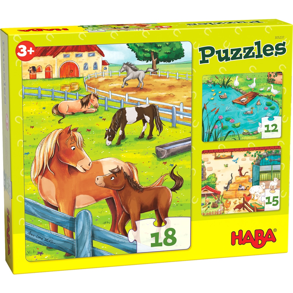 Puzzles Les animaux de la ferme - HABA