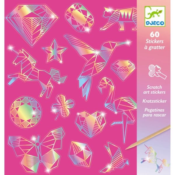 60 stickers à gratter Diamond - Djeco