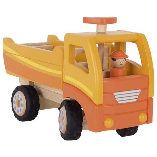 Camion benne en bois orange - Göki