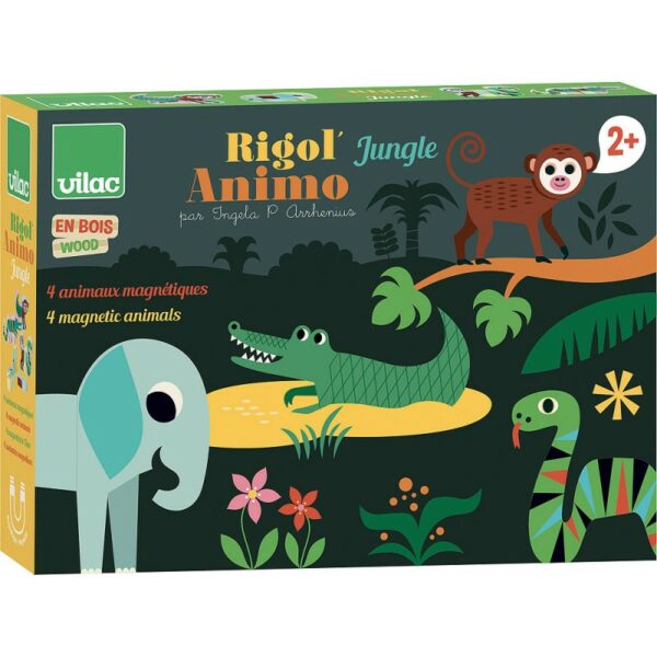 Rigol' jouets aimantés animo de la jungle - Vilac