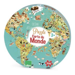 Puzzle carte du monde fantastique 500 pièces - Vilac